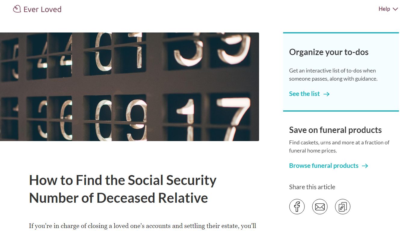 How to Find the Social Security Number of Deceased Relative