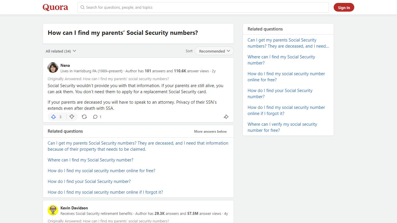 How to find my parents’ Social Security numbers - Quora